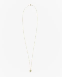 Mini Bamboo Pendant in Gold/Green
