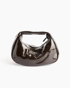 Mini Bon Bon Bag in Patent Fudge