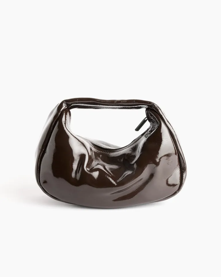 Mini Bon Bon Bag in Patent Fudge