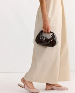 Mini Bon Bon Bag in Patent Fudge