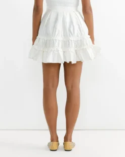 Mini Maud Skirt in White