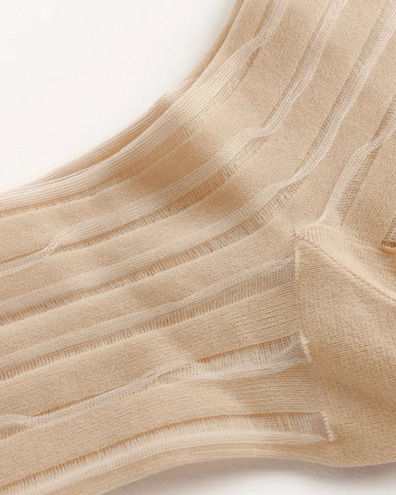 Mykonos Sheer Short Crew in Nude