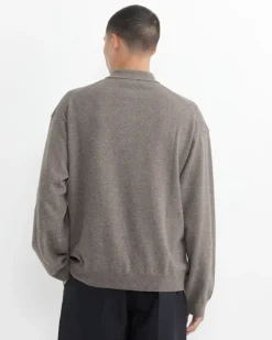 Noe Polo in Stone Melange