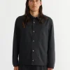 Notte Shirt in Silky Cotton Poplin Black