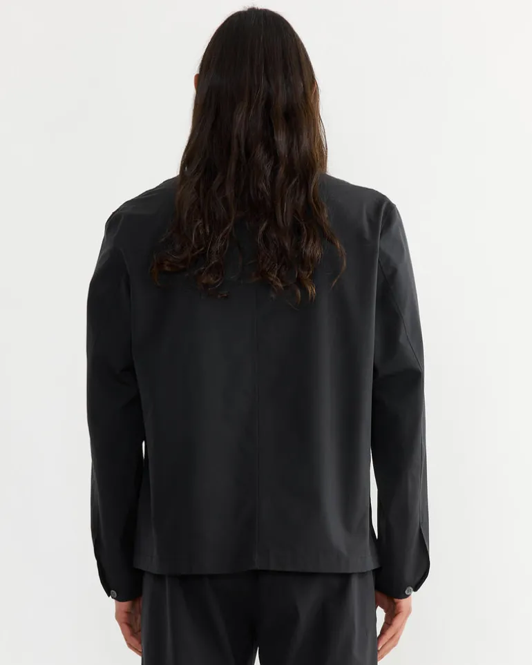 Notte Shirt in Silky Cotton Poplin Black