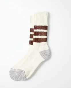 1255 Old School Crew Socks in Brown