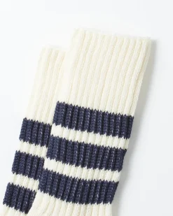 1255 Old School Crew Socks in Navy