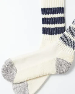 1255 Old School Crew Socks in Navy