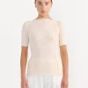 Omari 3/4 Top in Off White