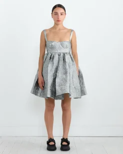 Onique Dress in Silver