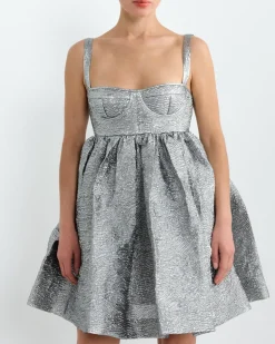Onique Dress in Silver