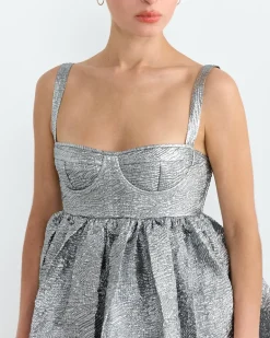 Onique Dress in Silver