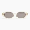 Oval Sunglasses in Light Yellow