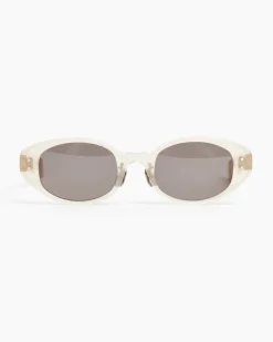 Oval Sunglasses in Light Yellow