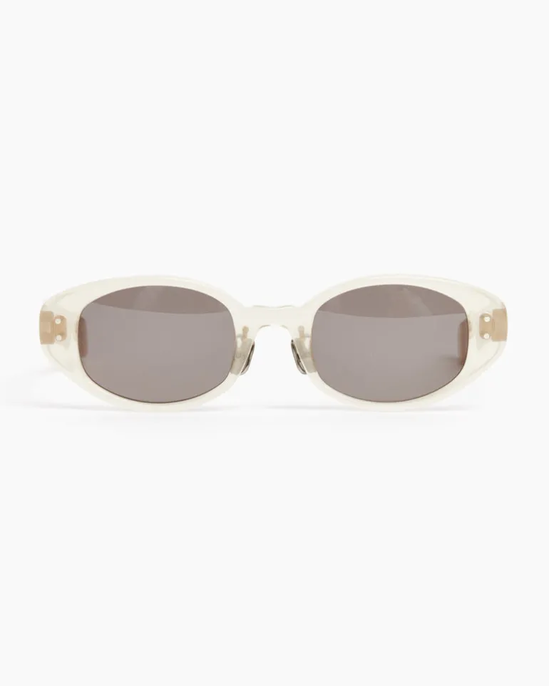 Oval Sunglasses in Light Yellow