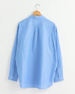 Oversized Shirt in Blue Stripe