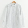 Oversized Shirt in White Stripe