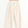 10oz Denim 2 Tuck Pant in Ecru