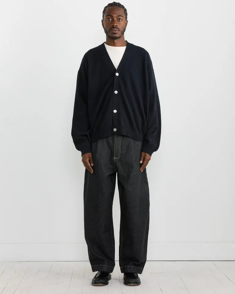 Parr Cardigan in Darkest Navy