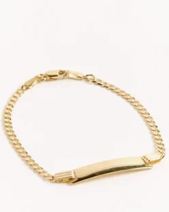 Personalized Cuban Bracelet in 14k Yellow Gold
