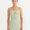 Petal Camisole in Swamp Green