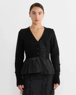 Phlox Cardigan in Black