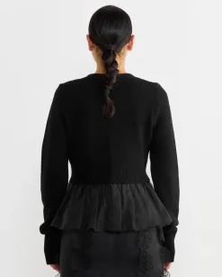Phlox Cardigan in Black
