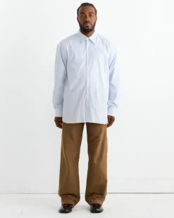 Pinstriped Button-Up Shirt in Desa