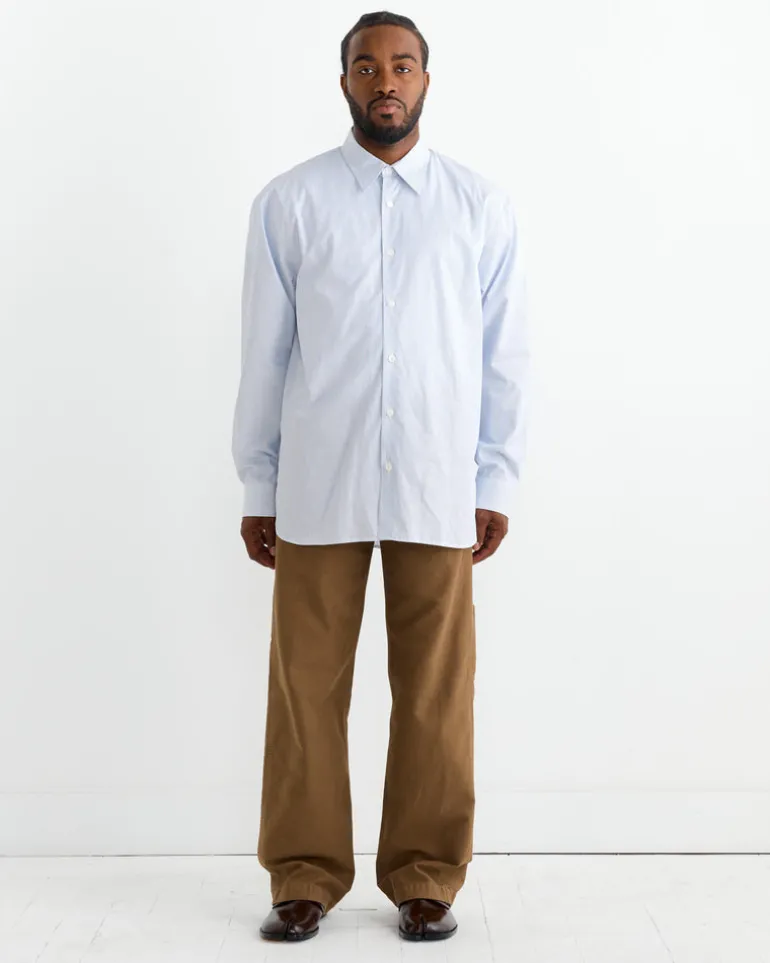 Pinstriped Button-Up Shirt in Desa