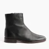 Piped Zipped Boot in Black