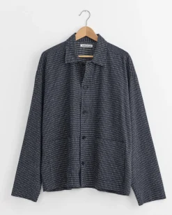 Pj Overshirt in Blue/White