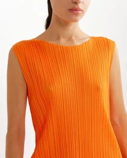Pleats Please MC July Dress in Orange