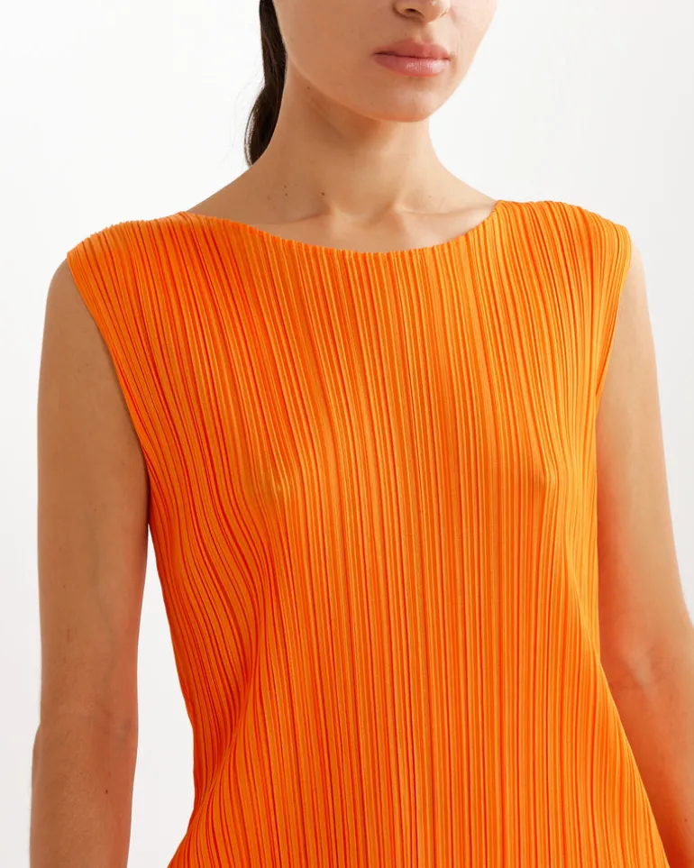 Pleats Please MC July Dress in Orange