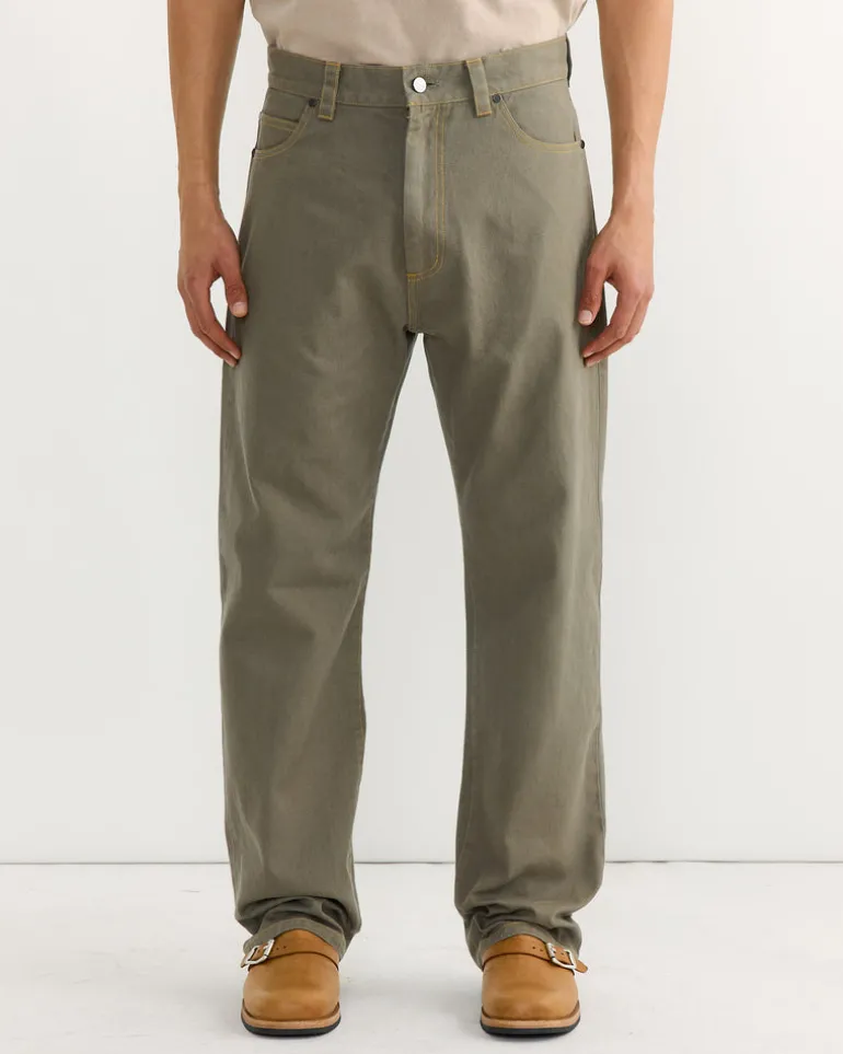 Ply Jean in Cotton Twill Sage