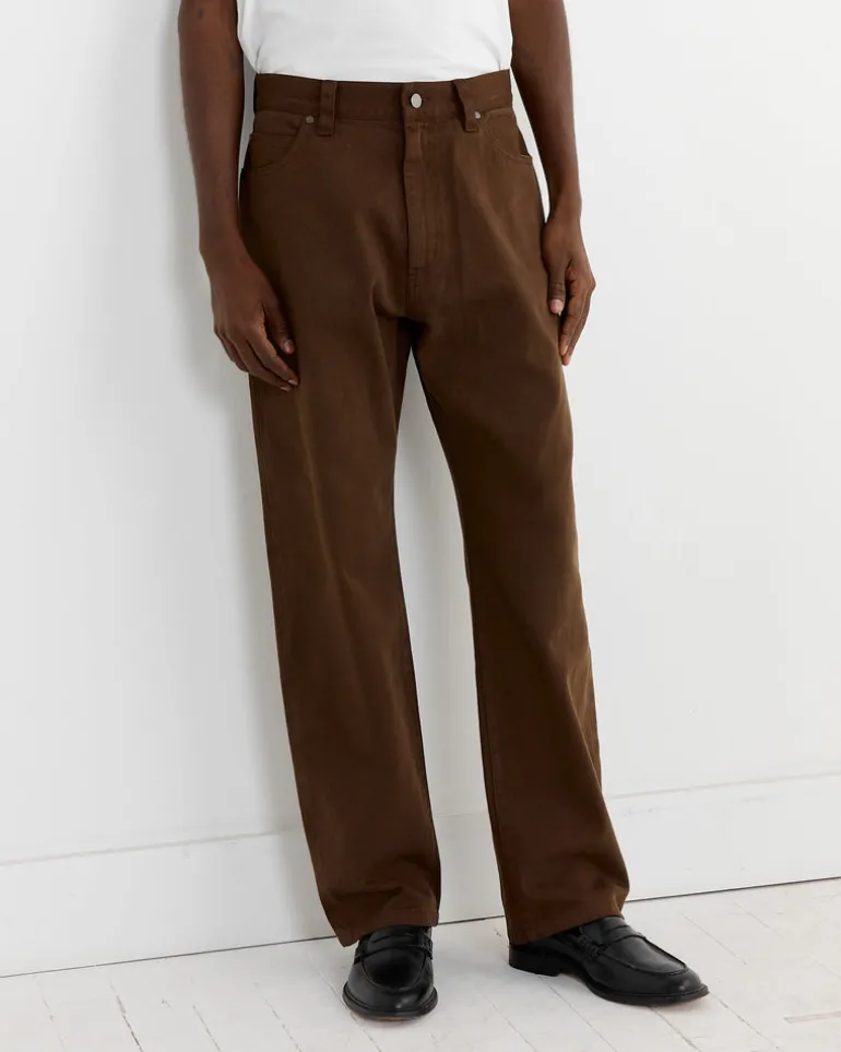 Ply Jean in Cotton Twill Cacao