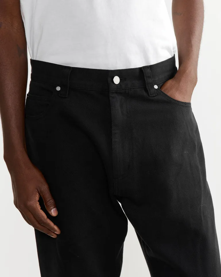 Ply Jean in Cotton Twill Black