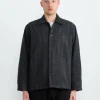 Porto Shirt Jacket in Plaid Wool Navy