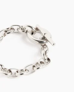 Portrait Bracelet in Platinum Plated Brass