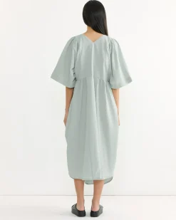 Pump Dress in Moss Green