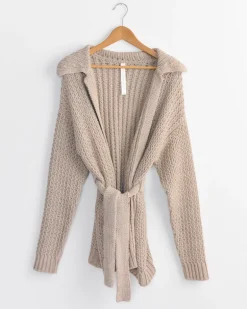 Rack Cardigan in Sisal