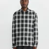 Ray Shirt in Black/Ecru