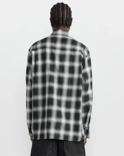 Ray Shirt in Black/Ecru