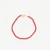Red Bamboo Coral Bracelet