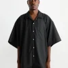 Re-Engineered Overshirt in Black