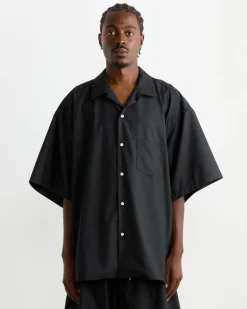 Re-Engineered Overshirt in Black