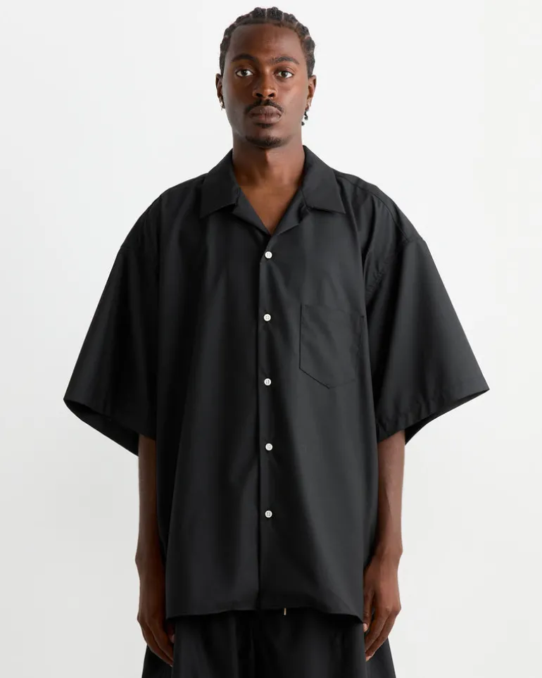 Re-Engineered Overshirt in Black