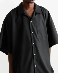 Re-Engineered Overshirt in Black