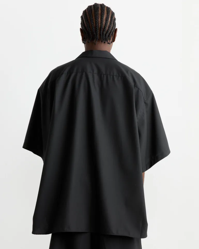 Re-Engineered Overshirt in Black
