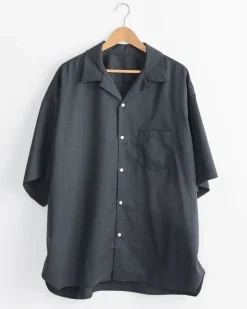 Re-Engineered Twill Overshirt in Anthracite