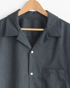Re-Engineered Twill Overshirt in Anthracite